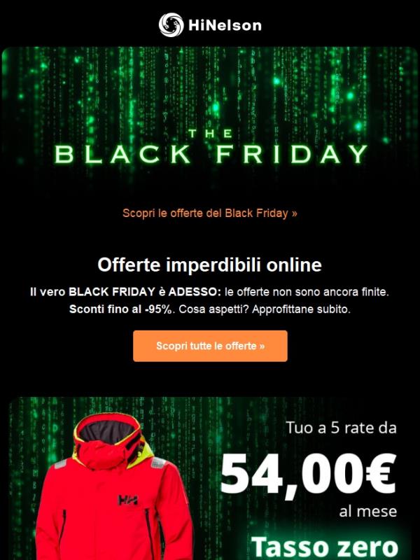 🔥 OFFERTE BLACK FRIDAY ORA