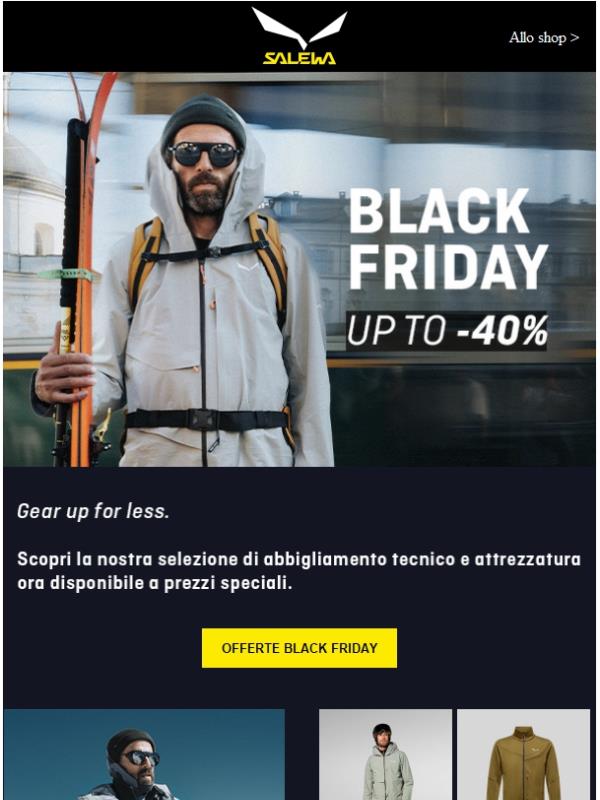 Il Black Friday inizia ora