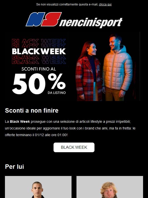 Black Week: il lifestyle a prezzi irripetibili