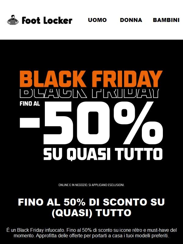 Black Friday: Fino al 50% di sconto 🖤