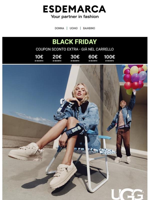 Fino a 100€ di sconto aggiuntivo sui Bestsellers del Black Friday