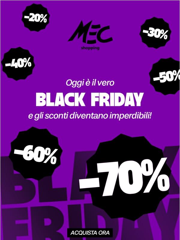 È arrivato! OGGI È IL VERO BLACK FRIDAY 🖤