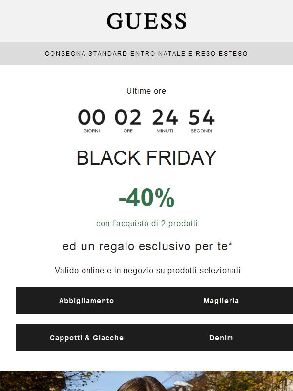 Il Black Friday sta per terminare...