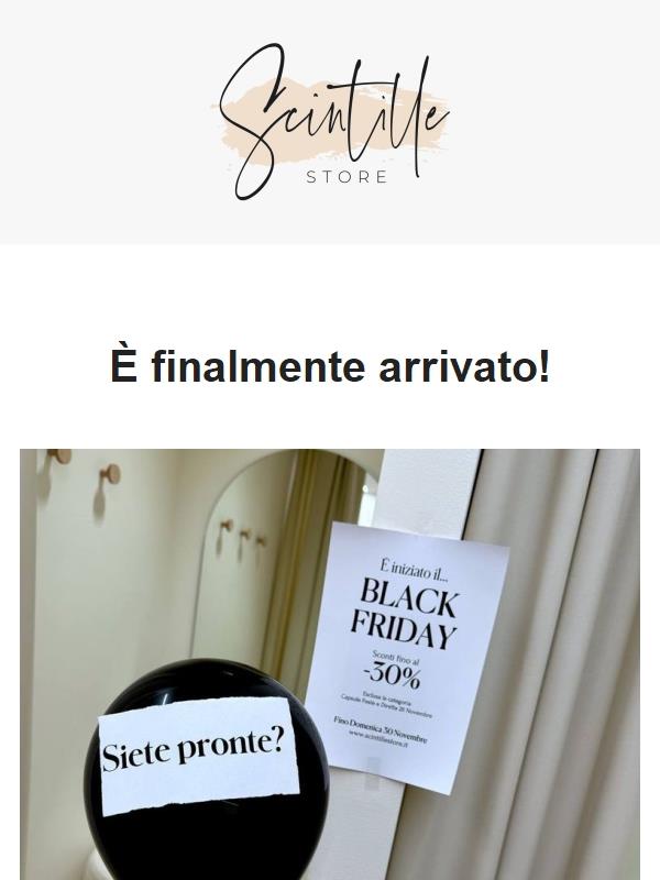 🖤BLACK FRIDAY🖤: FINO AL -30% DI SCONTO!⌛️🔥