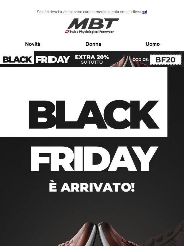 🔥 Black Friday è arrivato -20% 🔥