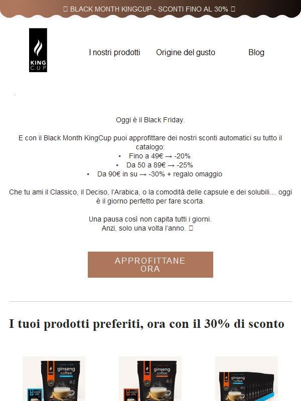 Sei pronto per il Black Friday di KingCup?