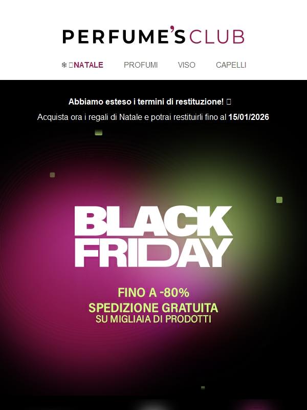 🖤 Black Friday fino a -80%!