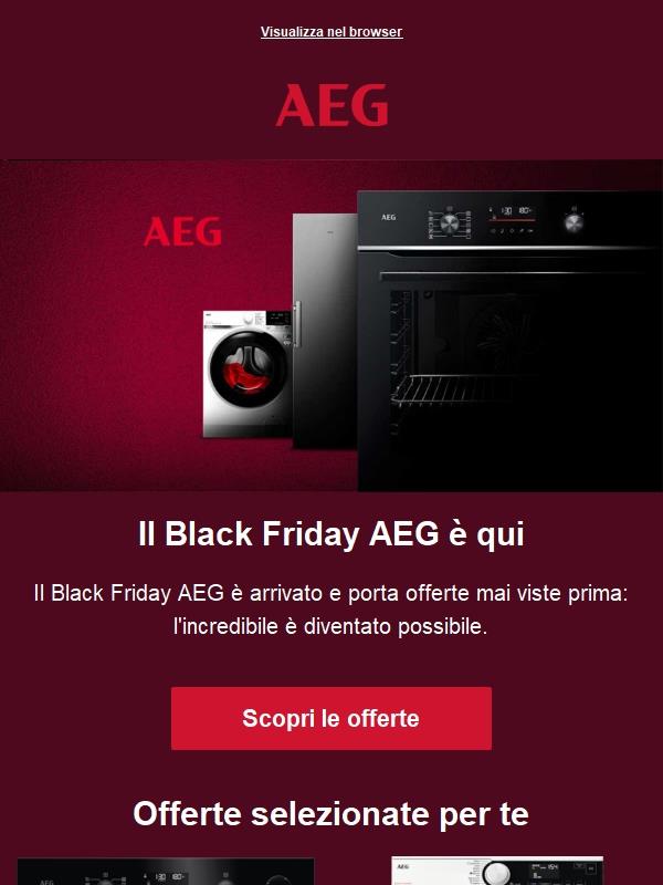 Il Black Friday AEG è arrivato