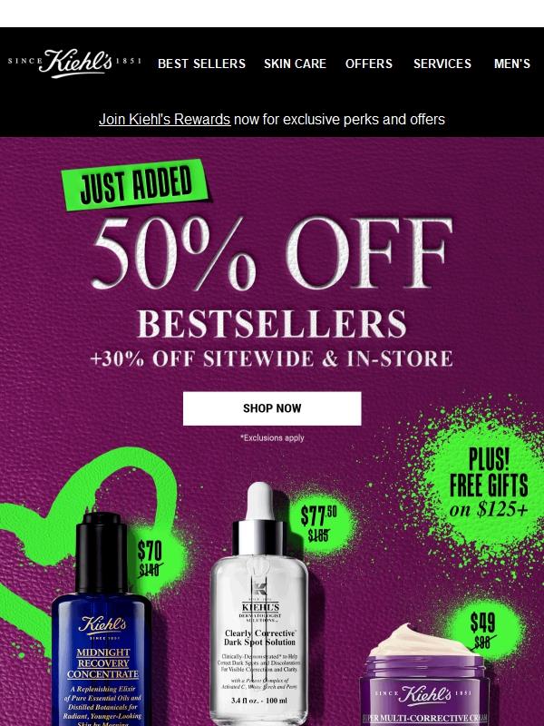 RARE 50% OFF Faves + 30% OFF Sitewide = Go Time!