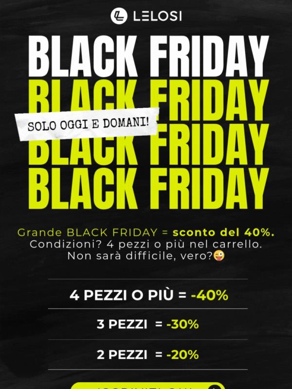 BLACK FRIDAY ⚫ BLACK FRIDAY