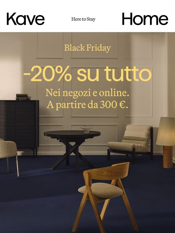 Iniziano i Black Days | -20% in più per te