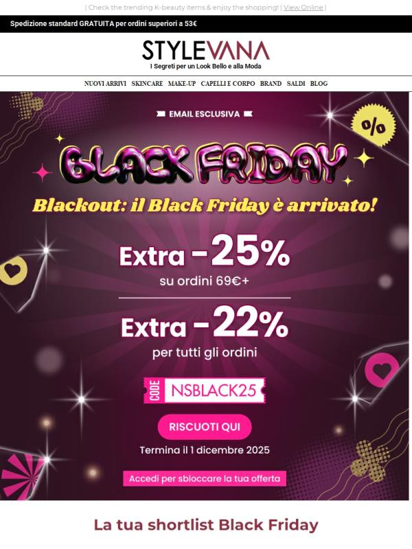 🖤Sconto del 25% su tutto🖤I saldi del BLACK FRIDAY sono attivi!