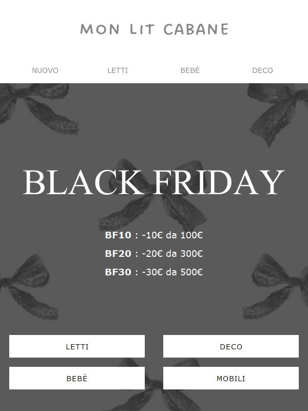 BLACK FRIDAY | -30€ su TUTTO 🖤