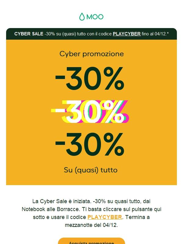 ⚡️ Andiamo, è iniziata la Cyber Sale ⚡️