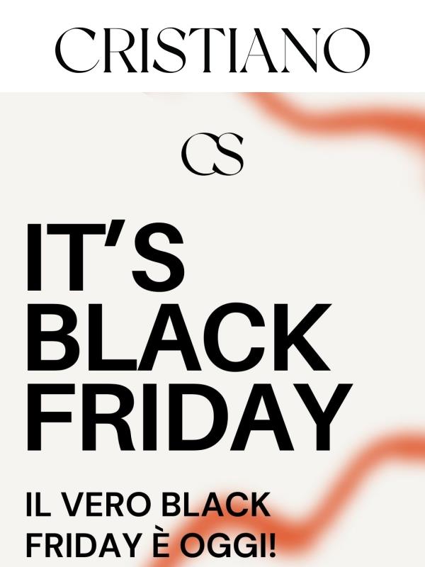 Il vero Black Friday è oggi ✨ Fino al -50%