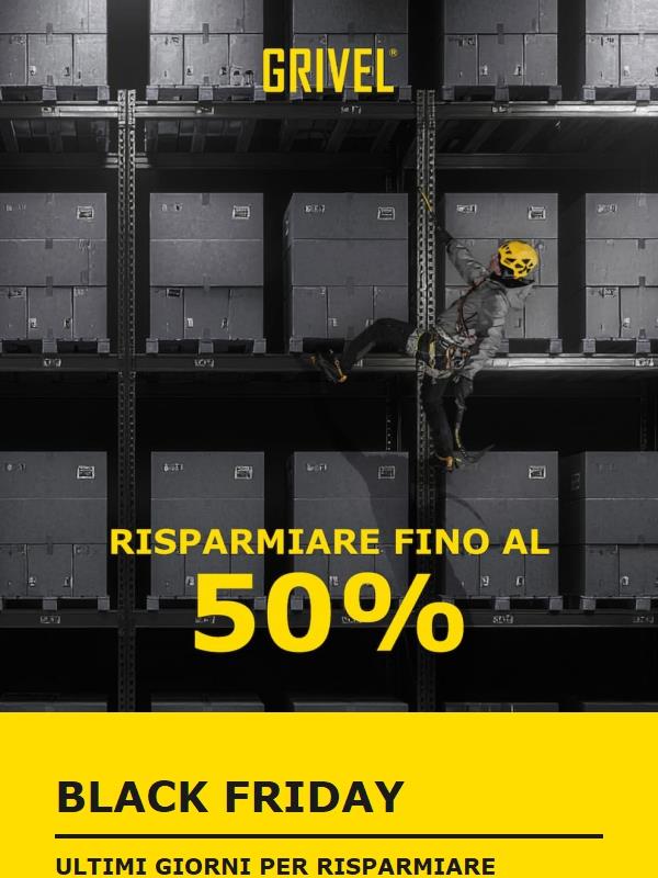 Black Friday – fino al 50% di sconto