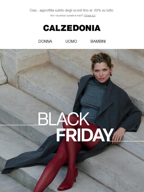 Buon BLACK FRIDAY: fino al -50% su tutto!