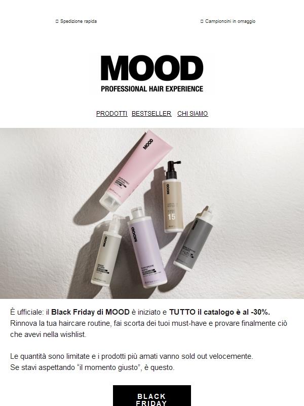 È iniziato il Black Friday MOOD 🖤