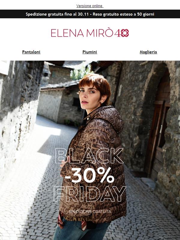 Black Friday: -30% + spedizione gratuita!