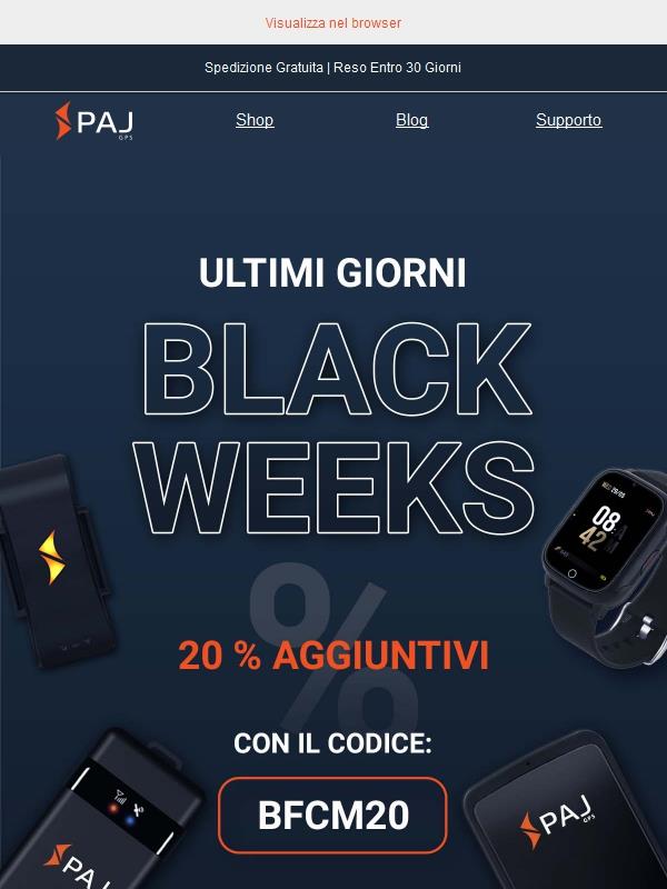 Non perderti gli ultimi giorni della Black Week