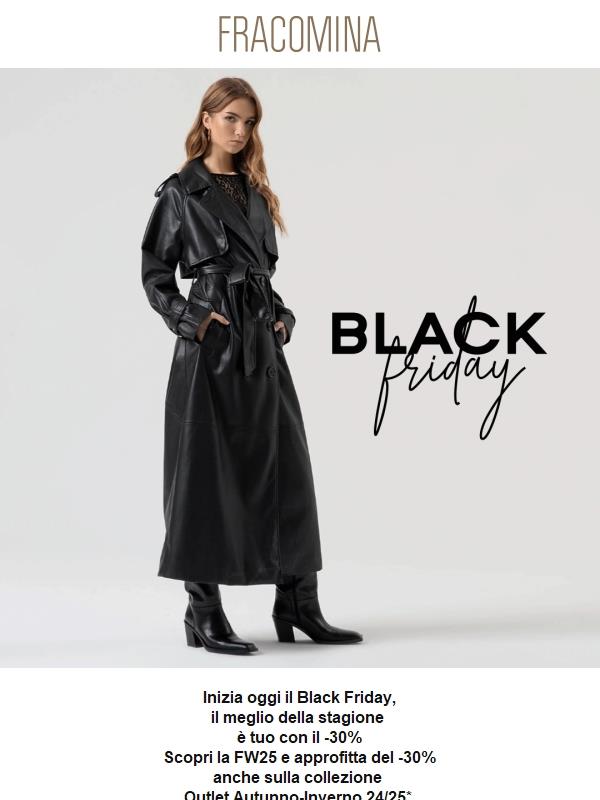 Il Black Friday inizia adesso