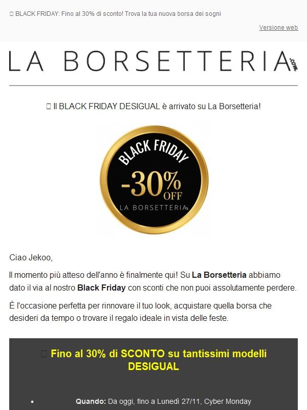 🖤 -30% DESIGUAL BLACK FRIDAY: Speciale SCONTI