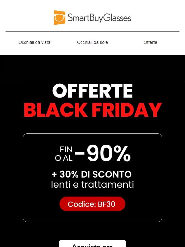 Il Black Friday inizia ora