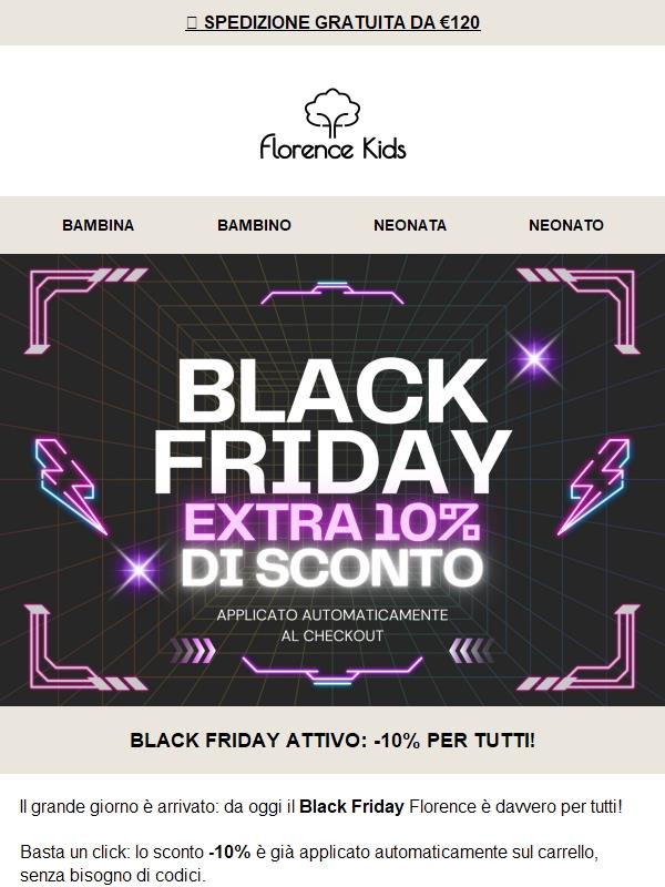 🔥 -10% Black Friday per tutti! Lascia andare i tuoi desideri
