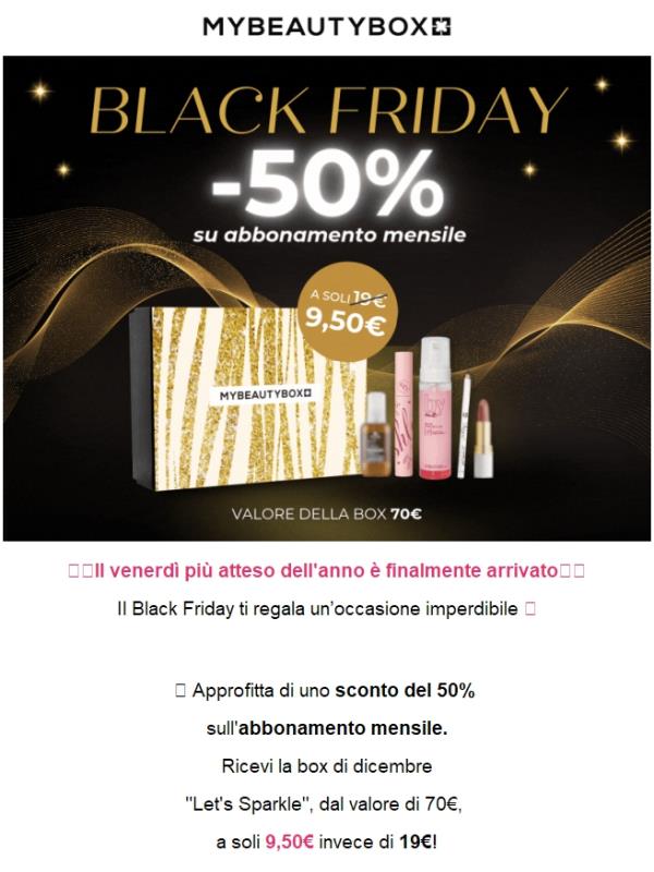 🔥Black Friday: la box di dicembre a soli 9,50€!