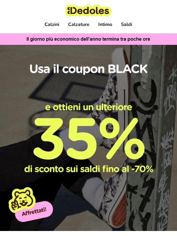 Ultime ore: Il Black Friday finisce a mezzanotte ⏳