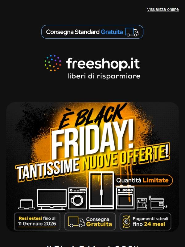 È BLACK FRIDAY 🖤 Scopri i migliori BRAND