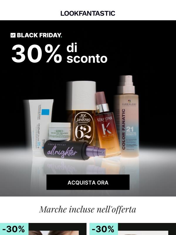 Non vuoi perderti il -30%, vero?