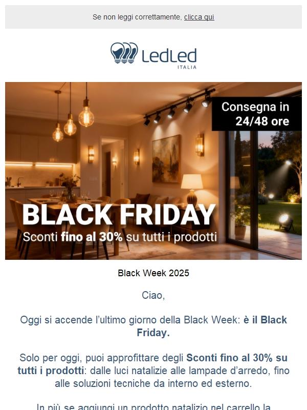 ! Ultimo giorno della Black Week ✨