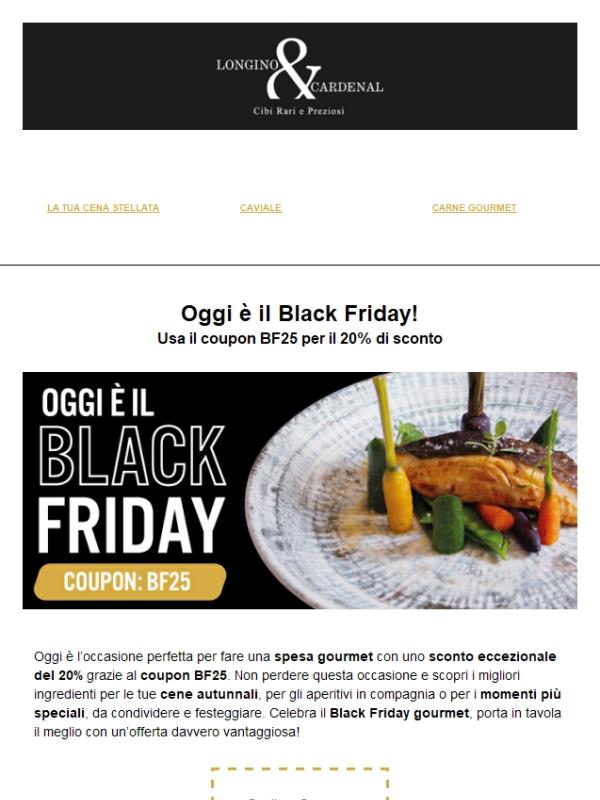 ⚫ Il Black Friday è Oggi! | Tutto al 20% di Sconto