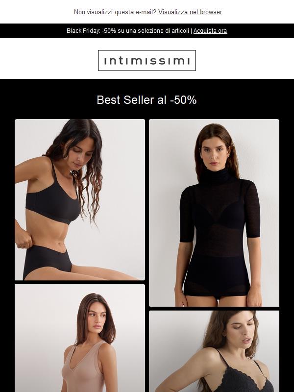 Black Friday! I tuoi best seller al -50%!