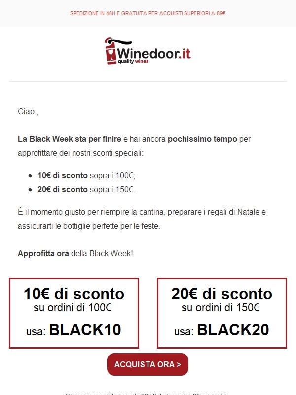 ⏰-20€ DI SCONTO: ULTIME ORE!