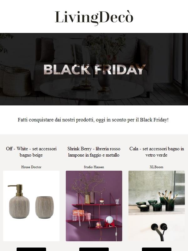 Scopri il Black Friday su LivingDecò