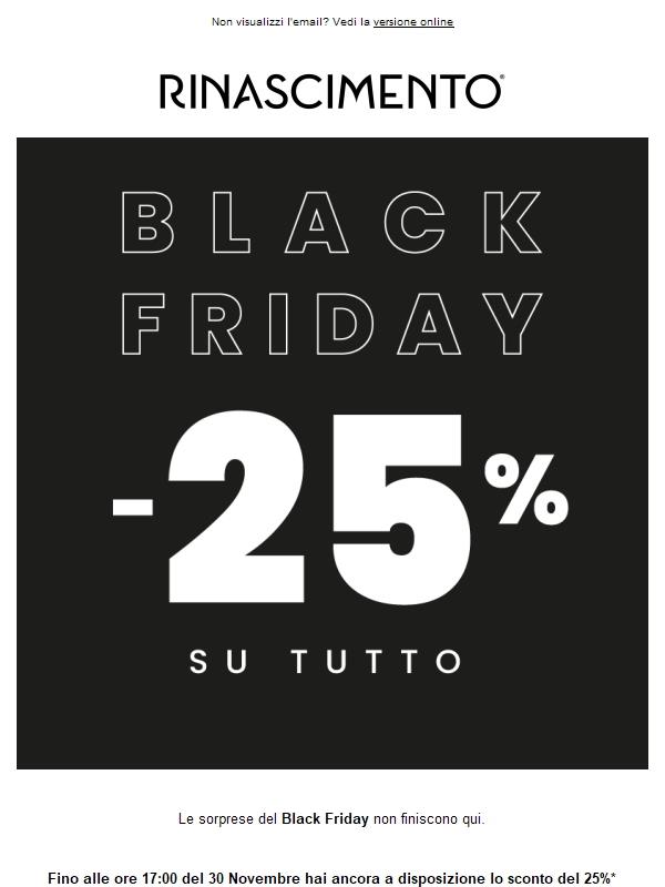 Black Friday 🖤 abbiamo ancora sorprese per te: -25%