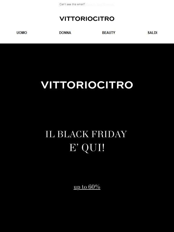 Il Black Friday è qui! Ultime 24h con sconti maggiori