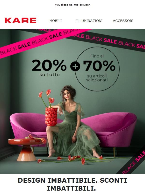 ULTIMI GIORNI: -20% su tutto e fino al -70% su articoli selezionati