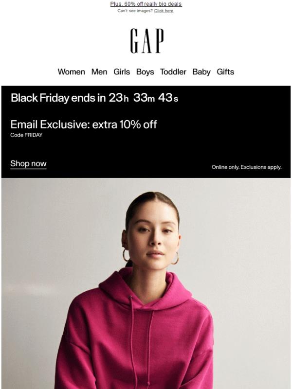 Good *Black Friday* morning >> 50% off sitewide