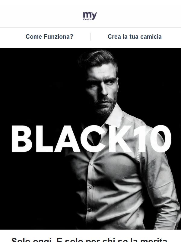 Black Friday, livello uomo. Extra 10%