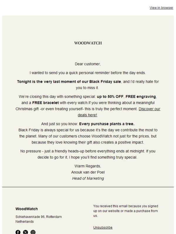 A quick reminder before midnight!