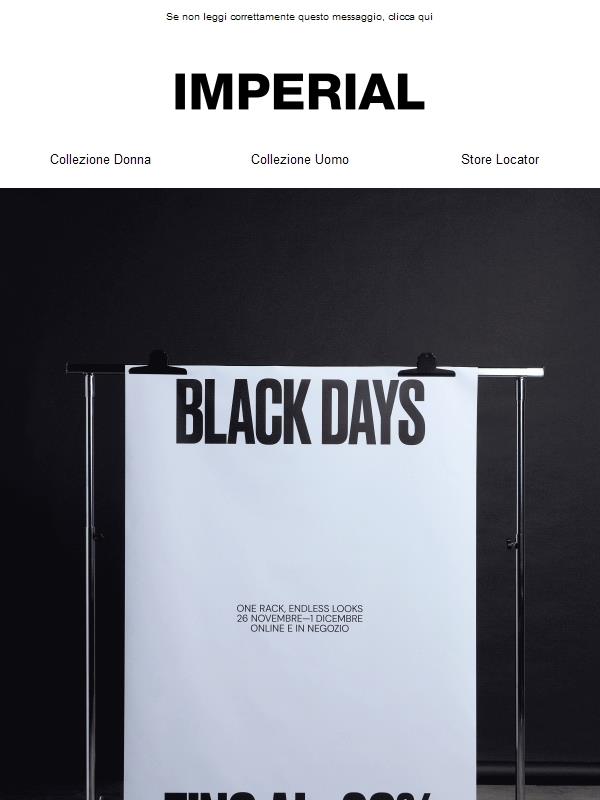 ACQUISTA CON I BLACK DAYS