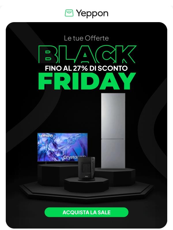 Fino al 27% di sconto! - Solo oggi: Offerte Black Friday