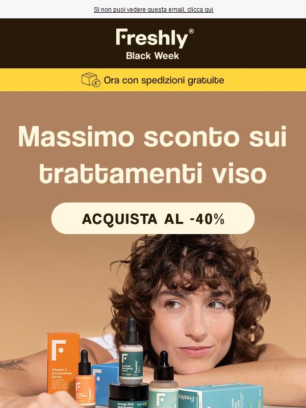 Tutti i trattamenti viso al -40% 🔥 Solo oggi