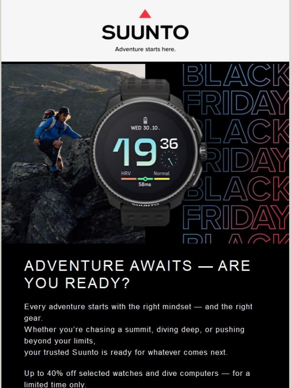 Black Friday: Adventure, upgraded 🖤