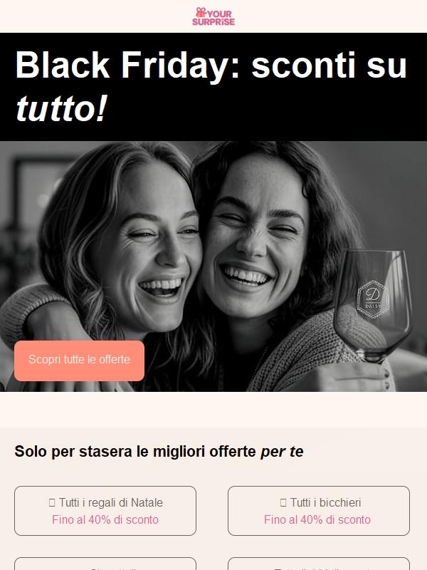 Ultima occasione! Ora fino al 40% di sconto su tutti i regali