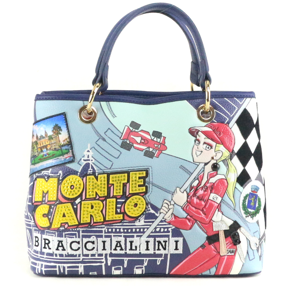 Braccialini Cartoline Borsa a mano e tracolla B17370 UNICO