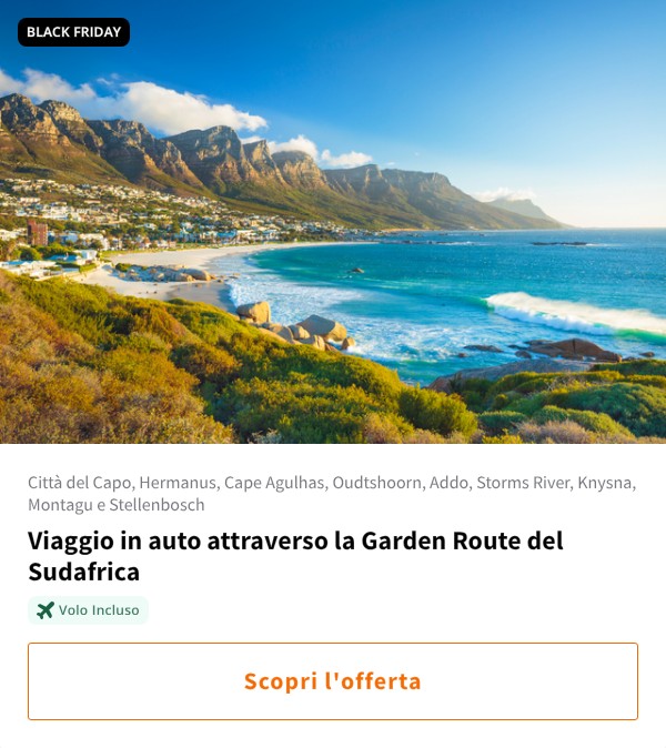 Viaggio in auto attraverso la Garden Route del Sudafrica